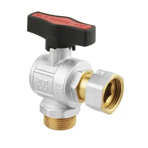 Кран угловой шаровый с накидной гайкой Raftec GOLD PN50 ВН 3/4" GRGA2 №2