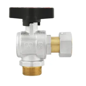 Кран угловой шаровый с накидной гайкой Raftec GOLD PN50 ВН 3/4" GRGA2 №3