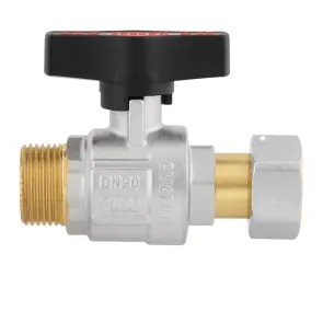 Кран кульовий з накидною гайкою Raftec GOLD PN50 ВН 3/4" GRGMS2 №3