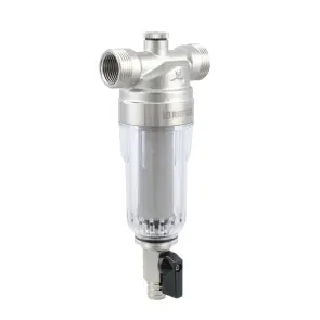 Самопромивний фільтр з манометром 1/2" Raftec RMCF01 №4