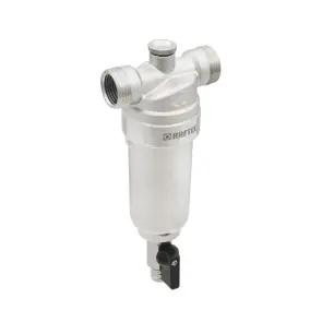 Самопромивний фільтр з манометром 1/2" Raftec RMHF01 №6