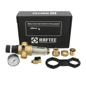 Самопромывной фильтр с редуктором 3/4" Raftec RCFR02-C №2