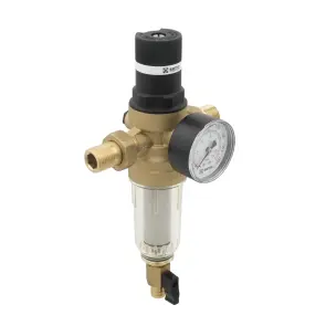 Самопромывочный фильтр с редуктором 1/2" Raftec RCFR01-C №4
