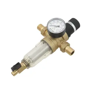 Самопромывочный фильтр с редуктором 1/2" Raftec RCFR01-C №5