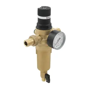 Самопромивний фільтр з редуктором для гарячої води 1/2" Raftec RCFR01-H №4