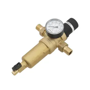 Самопромивний фільтр з редуктором для гарячої води 1/2" Raftec RCFR01-H №5