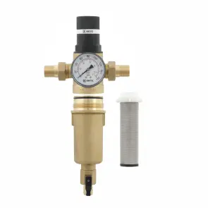 Самопромивний фільтр з редуктором для гарячої води 1/2" Raftec RCFR01-H №6