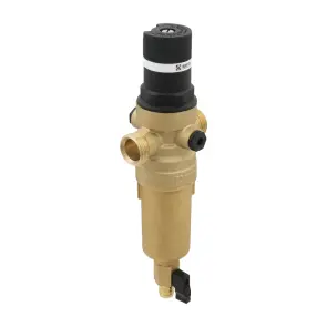 Самопромивний фільтр з редуктором для гарячої води 1/2" Raftec RCFR01-H №7