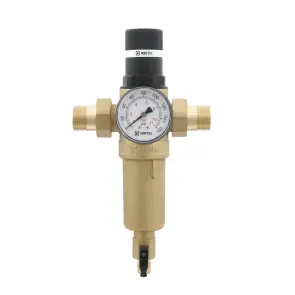 Самопромивний фільтр з редуктором для гарячої води 3/4" Raftec RCFR02-H №1