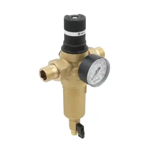 Самопромивний фільтр з редуктором для гарячої води 3/4" Raftec RCFR02-H №4