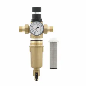 Самопромивний фільтр з редуктором для гарячої води 3/4" Raftec RCFR02-H №6