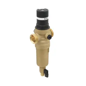 Самопромивний фільтр з редуктором для гарячої води 3/4" Raftec RCFR02-H №7