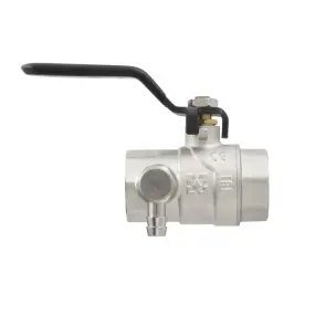 Кран шаровой с дренажом Raftec BLACK DN20 3/4" ВВ WDRH02 №5