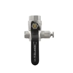 Кран кульовий з дренажем Raftec BLACK DN15 1/2" ВВ WDRH01 №4