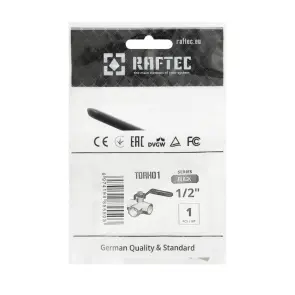 Кран кульовий триходовий Raftec BLACK DN15 1/2" ВВ TDRH01 №5