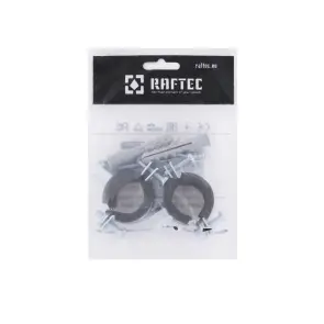 Хомут трубний Raftec ((гайка (М8+10)+шуруп) 3/4" (26-28) RHO-2628 №5