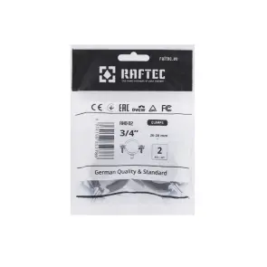 Хомут трубний Raftec ((гайка (М8+10)+шуруп) 3/4" (26-28) RHO-2628 №6