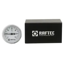 Термометр аксиальный Raftec (сзади) 100мм 1/2" ф64 мм