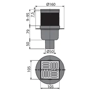 Трап зливний Alcaplast APV32 №3