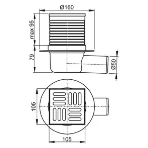 Трап зливний Alcaplast APV1 №2