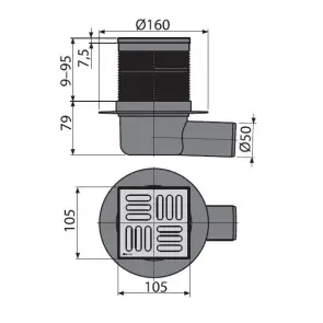 Трап зливний Alcaplast APV31 №2
