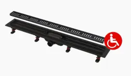 Трап линейный Alcaplast 950 мм APZ10BLACK-950M