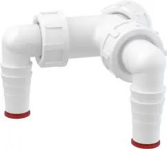 Колено двойное Alcaplast P148
