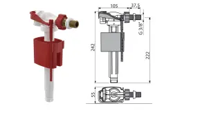 Впускний механізм Alcaplast A160-3/8" №3