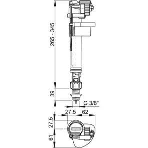 Впускний механізм Alcaplast A18-3/8" №2