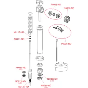 Впускний механізм Alcaplast A17-3/8" №3