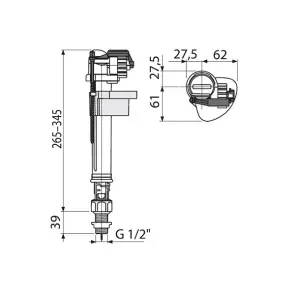 Впускной механизм Alcaplast A18-1/2" №2