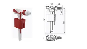 Впускний механізм Alcaplast A150-3/8" №3
