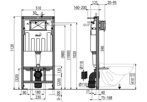 Инсталляция Alcaplast AM101/1120 №2