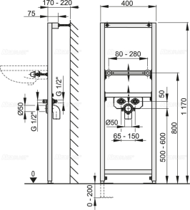 Инсталляция Alcaplast A104/1120 №2