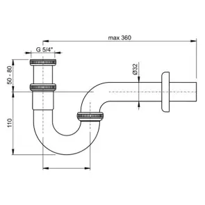 Сифон для умивальника Alcaplast A432 №2