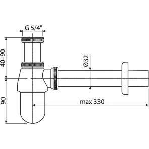 Сифон для умивальника Alcaplast A431 №2