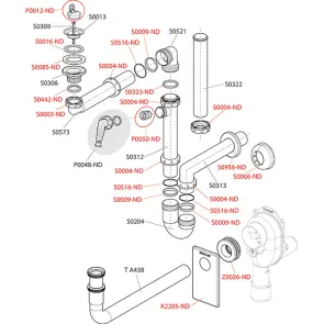 Сифон для умивальника Alcaplast A434 №2
