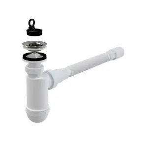 Сифон для умивальника AlcaPlast A41 + A710 №1