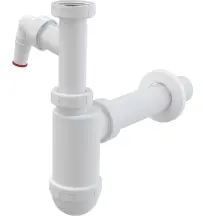 Сифон для умывальника 5/4" ф40 мм AlcaPlast A43Р