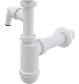 Сифон для умивальника 5/4" ф40 мм AlcaPlast A43Р №1