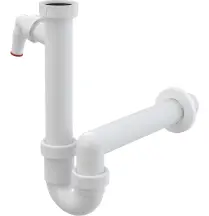 Сифон трубчатый 6/4" ф40 мм AlcaPlast A81-DN40