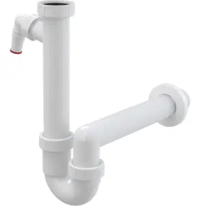 Сифон трубчатый 6/4" ф40 мм AlcaPlast A81-DN40 №1