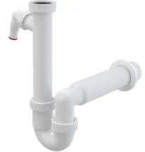 Сифон трубчатый 6/4" ф50 мм AlcaPlast A81-DN50