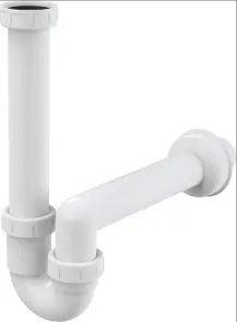Сифон трубчатый 6/4" ф40 мм AlcaPlast A80-DN40 №1