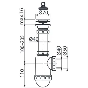 Сифон для мойки Alcaplast A441 №2
