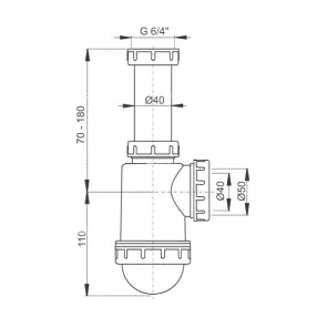 Сифон для мойки Alcaplast A443 №2