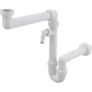 Сифон для мийки,що економить простір Alcaplast A872P №1