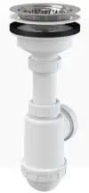 Сифон для мойки с нержавеющей решеткой Alcaplast ф50/40 A446-DN50/40