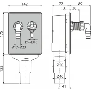 Сифон для пральної машини Alcaplast APS6 №3