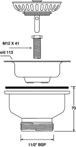 Водослив для мойки Alcaplast A37 №2
